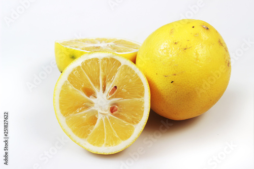 Lemon at white background