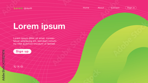 Background abstract pink lemon curve color for Homepage