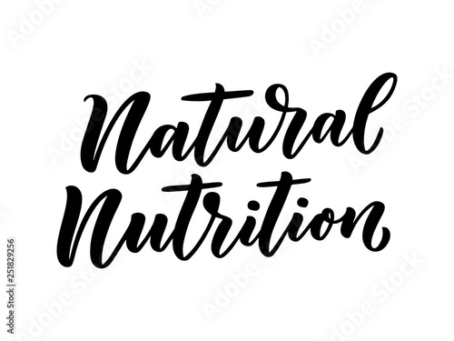 Lettering quote, great design for any purposes. Vector slogan. Tasty breakfast. Diet food. Pasture, healthy nutrition.