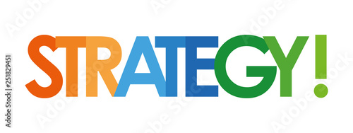 strategy text in white background