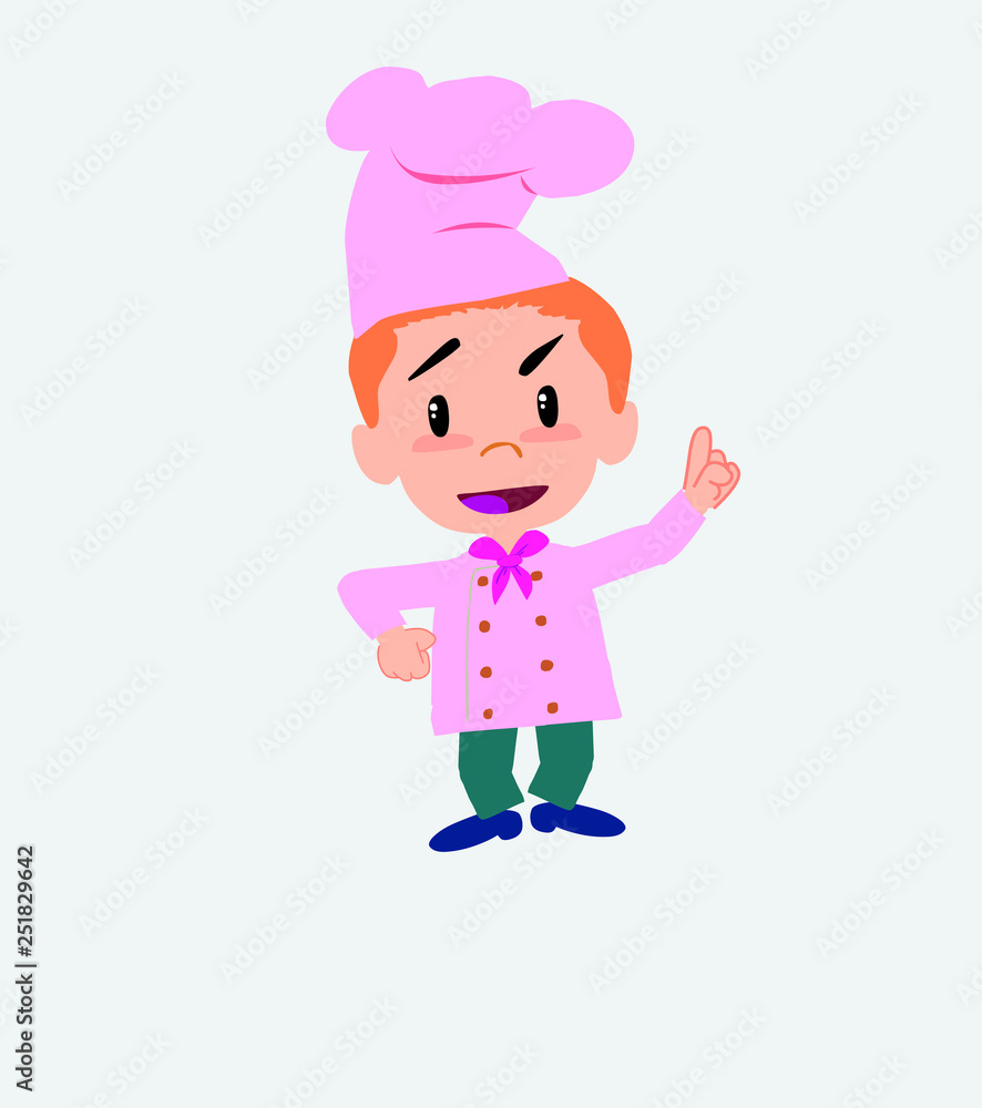Chef talking very determined and optimistic. Chef talking very determined and optimistic.