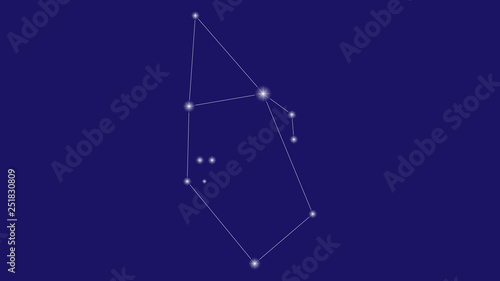 Auriga constellation vector design