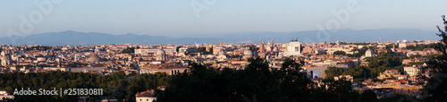 Panorama. Rome. Beautiful view of Rome. Background. Italy