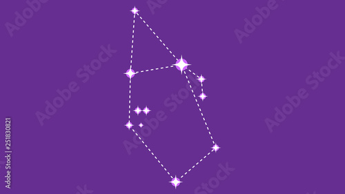 Auriga constellation vector design