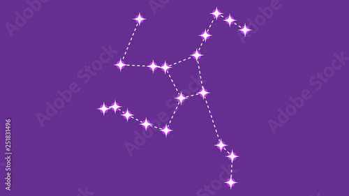 Hercules constellation vector design