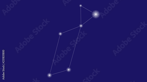 Lyra constellation vector design