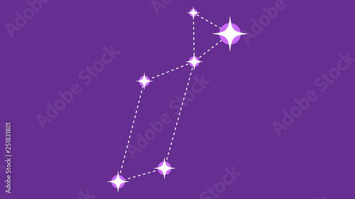 Lyra constellation vector design