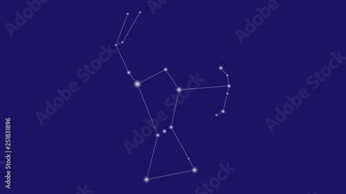 Orion constellation vector design