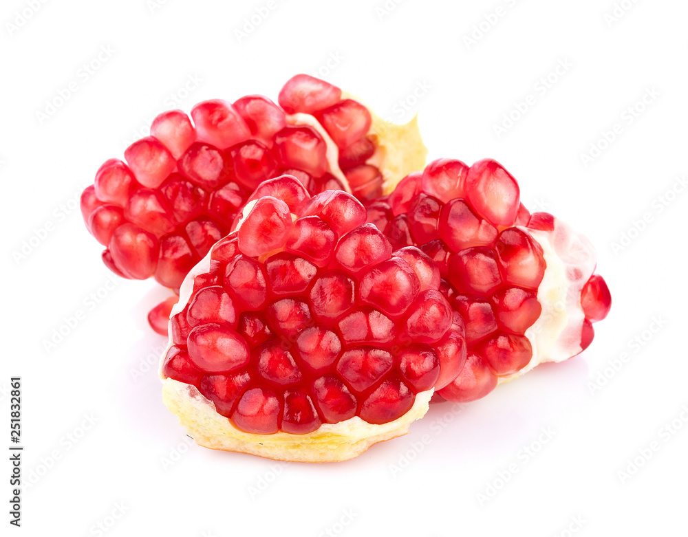 pomegranate isolated on white background pomegranate isolated on white background
