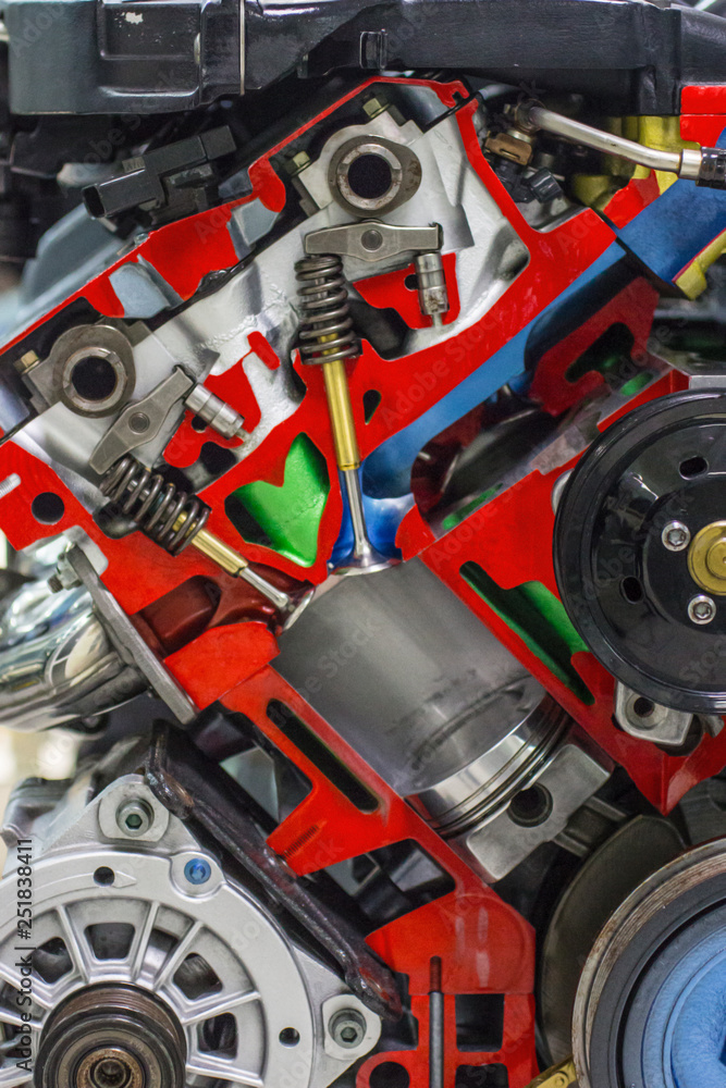 The internal combustion engine in the cut. The internal combustion engine in the cut.