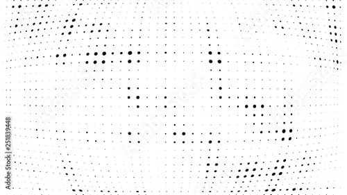 Halftone gradient pattern. Abstract halftone dots background. Monochrome dots pattern. Grunge wave texture. Pop Art, Comic small dots. Design for presentation, business cards, report, flyer, cover