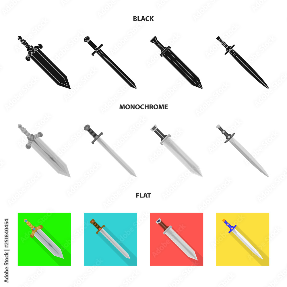 Vector illustration of game and armor logo. Collection of game and blade vector icon for stock. Vector illustration of game and armor logo. Collection of game and blade vector icon for stock.