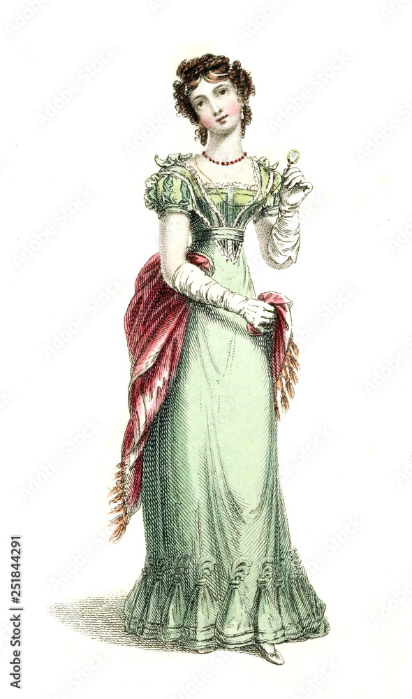 Woman in old dress Woman in old dress