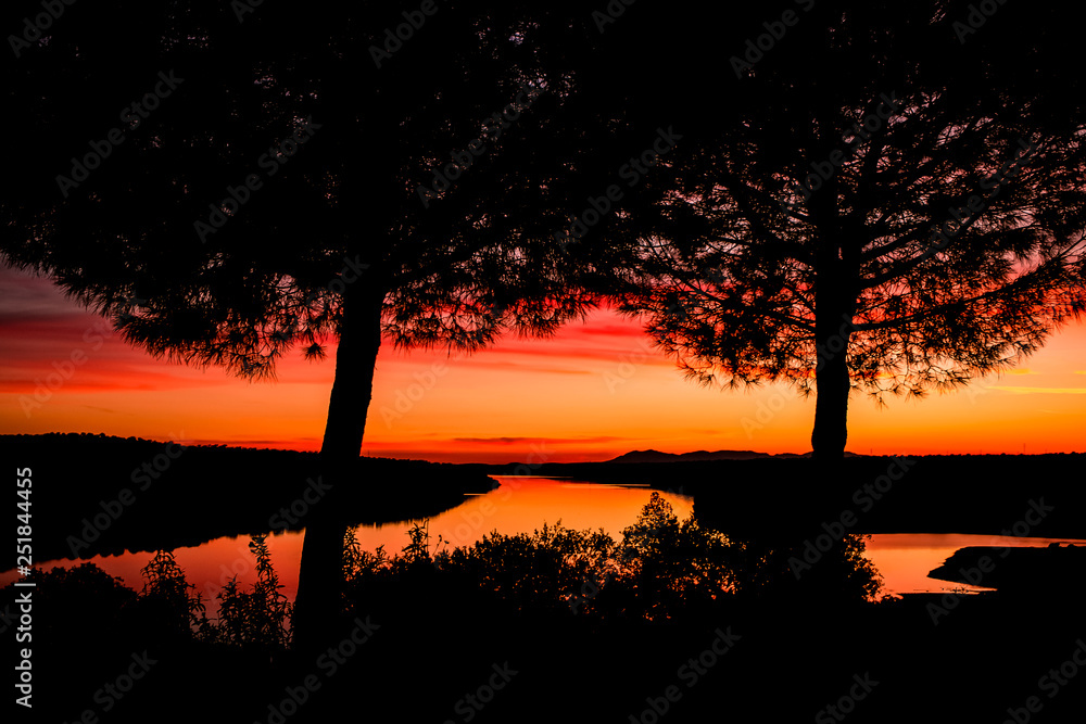 atardecer calido atardecer calido