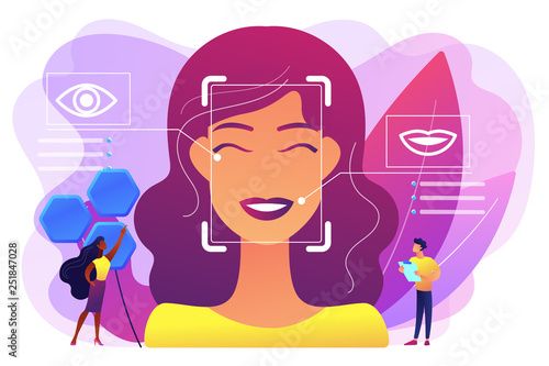 Emotion detection concept vector illustration.