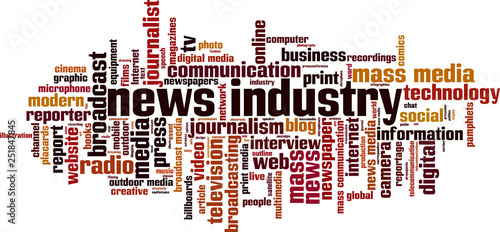 News industry word cloud