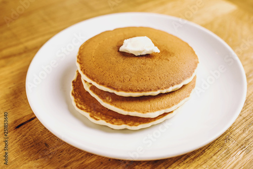 Stack of Pancakes with Butter