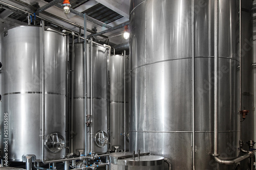 whiskey factory Interior view of Whisky and Vodka Distillery