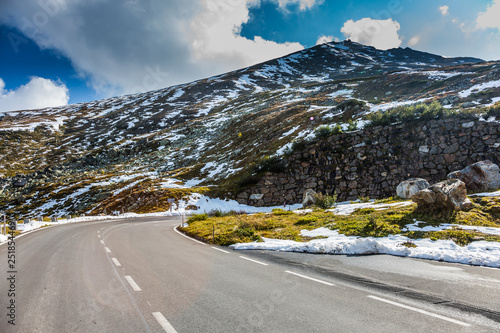  The road Grossglocknerstrasse in the Alps