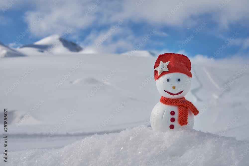 Fototapeta premium Image of a snowman. Handiwork.