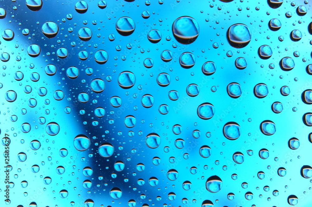Water drop color Blue