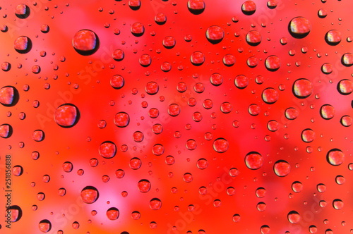 Water drop color Red