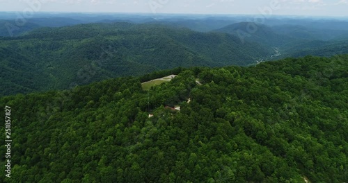 Kingdom Come State Park, wide aerial photo