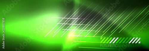 Shiny glowing lights neon color design background