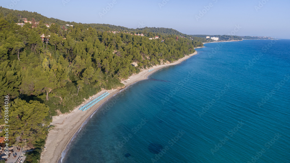 Kriopigi beach. Kassandra of Halkidiki peninsula, Greece Kriopigi beach. Kassandra of Halkidiki peninsula, Greece