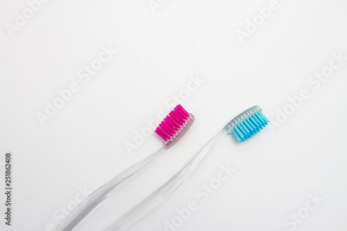 toothbrush on white background