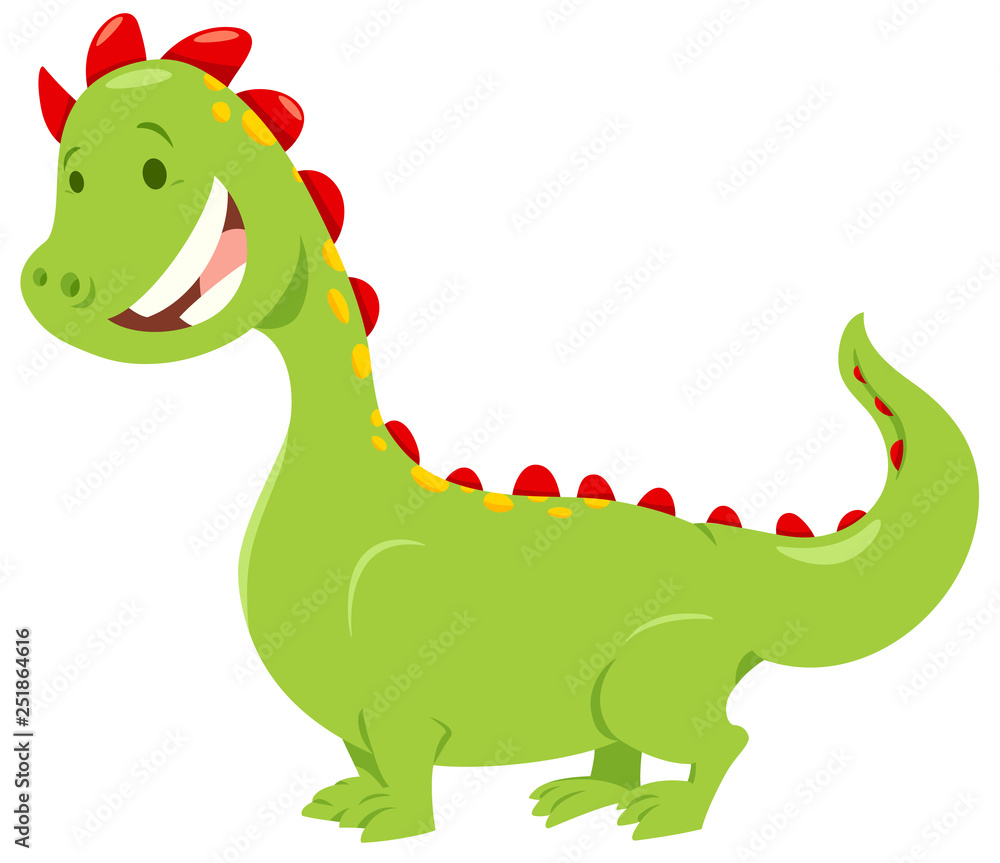 Fototapeta premium fantasy dragon cartoon illustration
