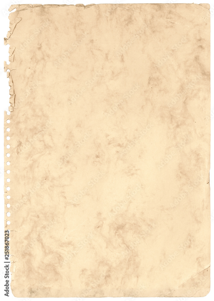 Dirty empty A4 paper