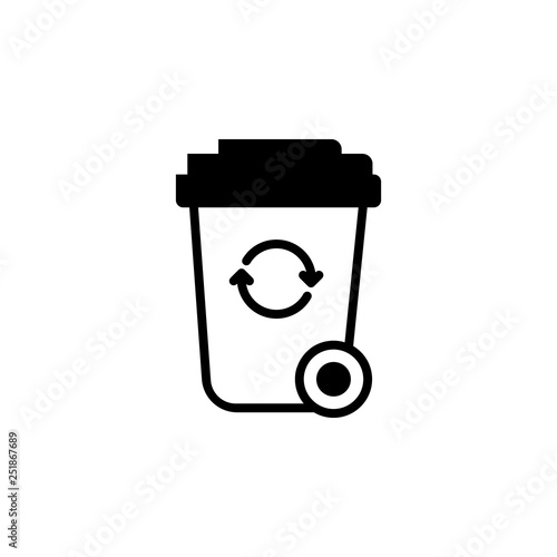Garbage icon vector. Garbage vector design. sign design. flat style. Vector EPS 10