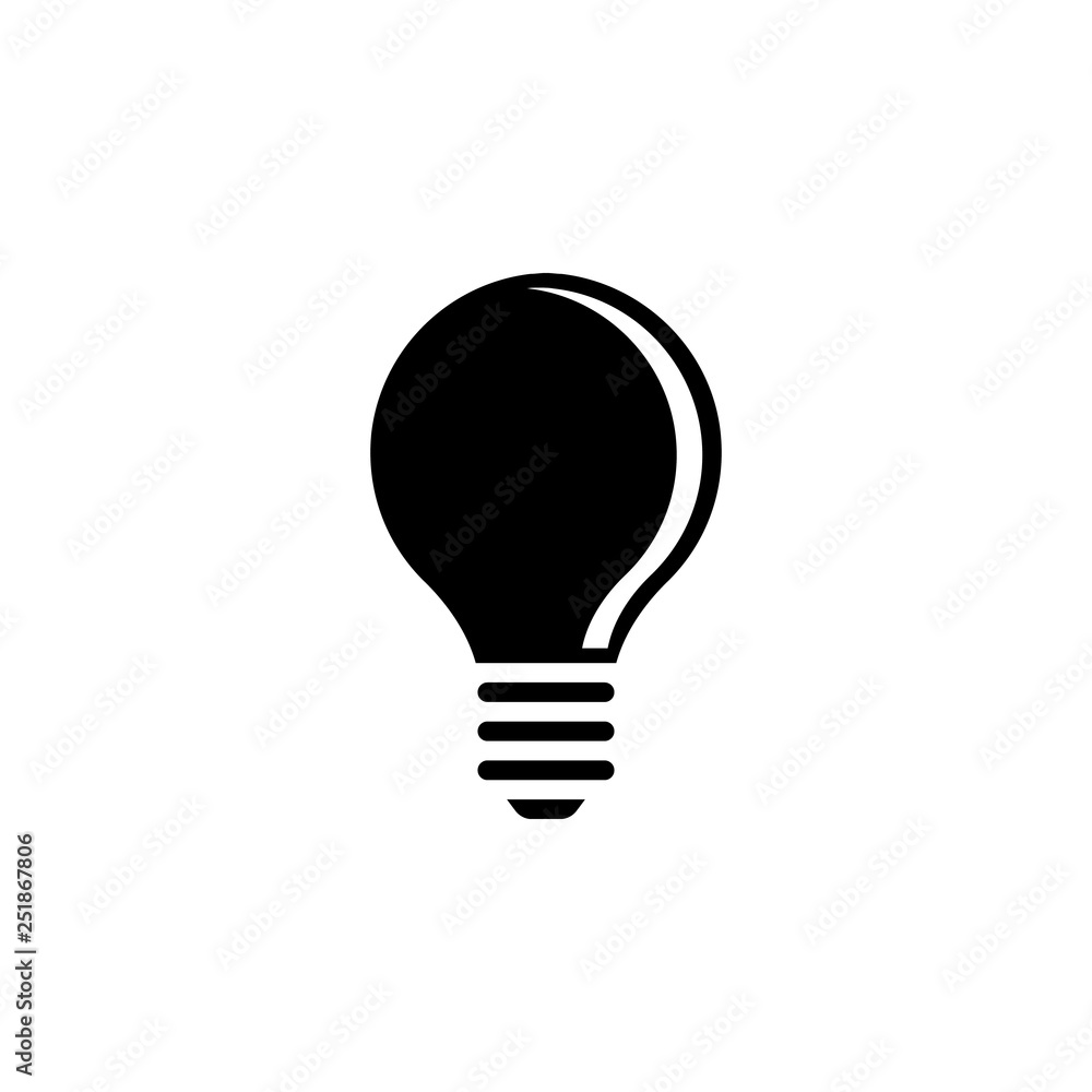 Light bulb icon vector. Light bulb vector design. sign design. flat style. Vector EPS 10 Light bulb icon vector. Light bulb vector design. sign design. flat style. Vector EPS 10