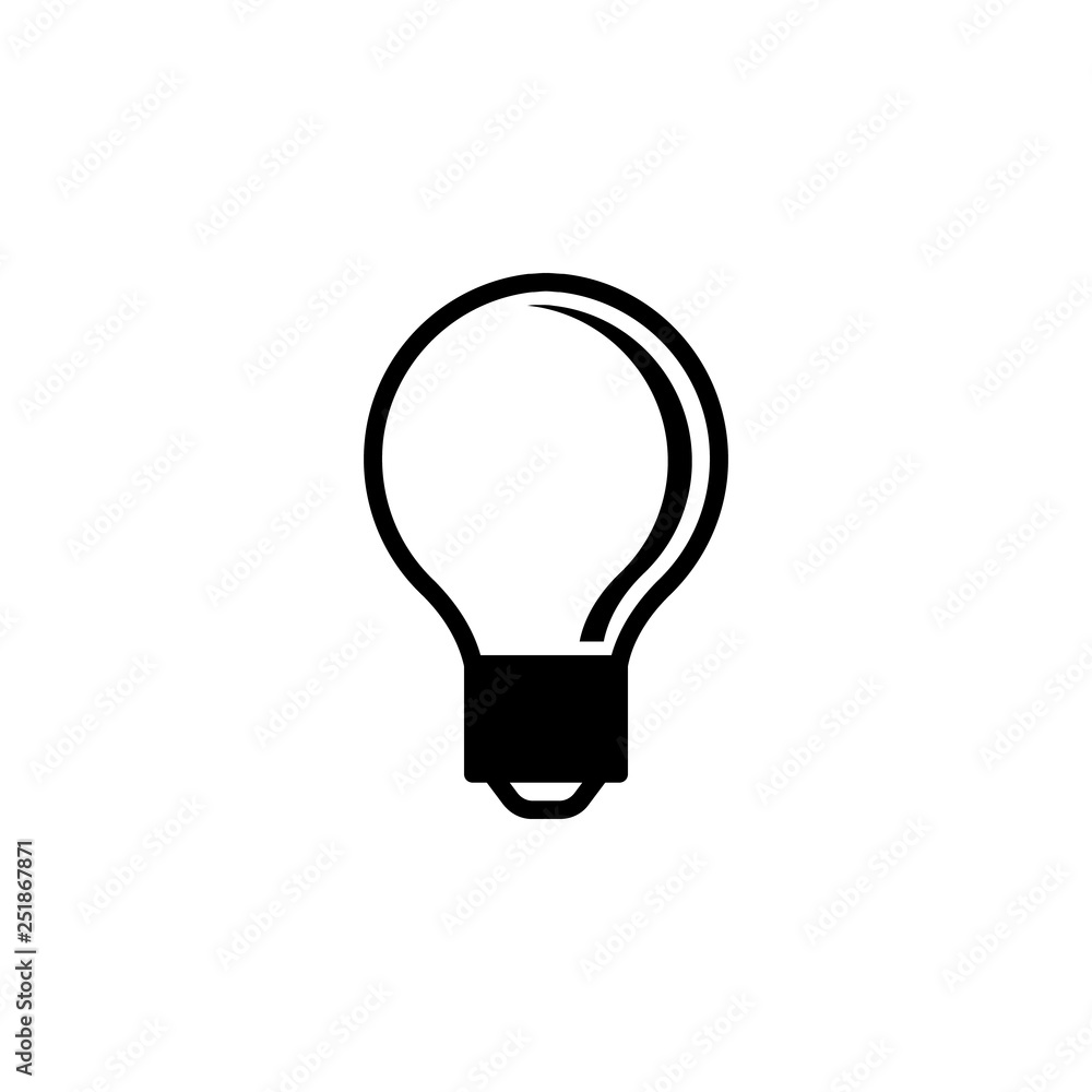Light bulb icon vector. Light bulb vector design. sign design. flat style. Vector EPS 10 Light bulb icon vector. Light bulb vector design. sign design. flat style. Vector EPS 10