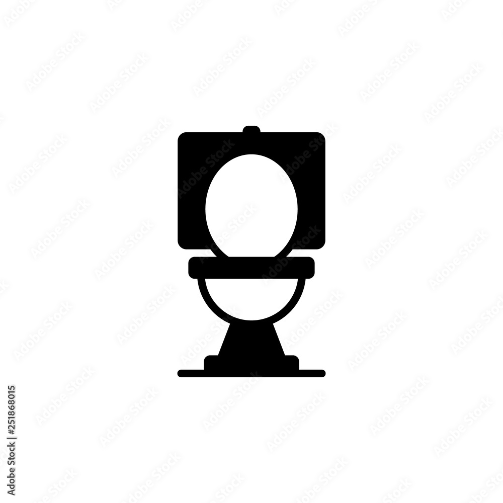 Toilet icon vector. Toilet vector design. sign design. flat style. Vector EPS 10 Toilet icon vector. Toilet vector design. sign design. flat style. Vector EPS 10
