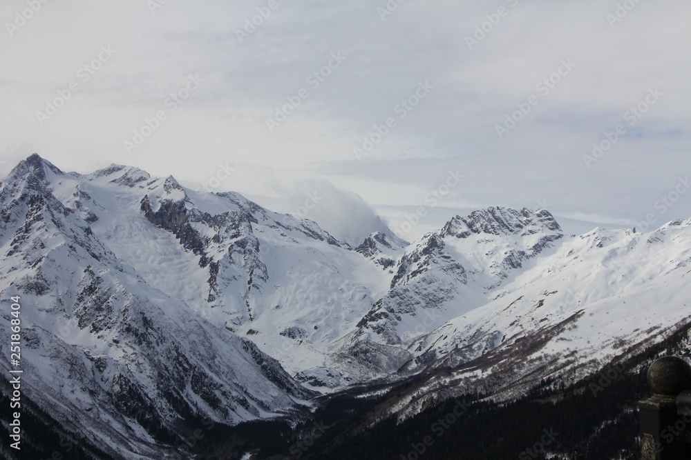 Mountains, Dombai, North Caucasus Mountains, Dombai, North Caucasus