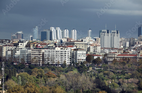 Modern office buildings in Istanbul, Turkey. © Cenk