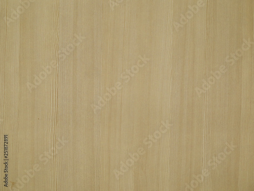 Panel laminate with simulated oak grain pattern.