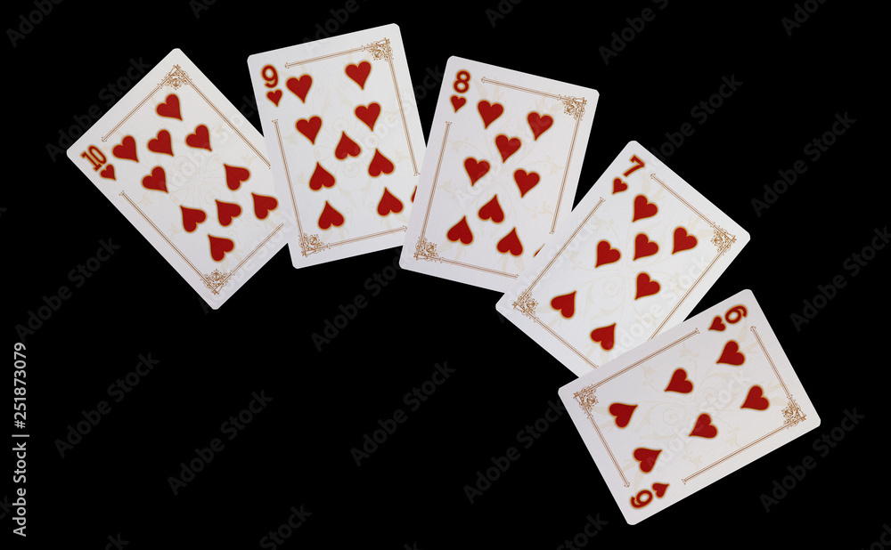 Poker - Straße in Herz Poker - Straße in Herz