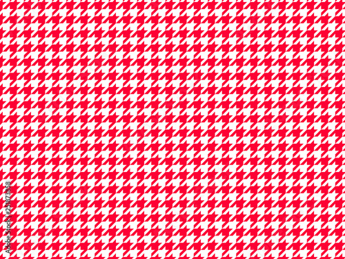 Fabric houndstooth seamless vector pattern background, geometric print art design, fashion 