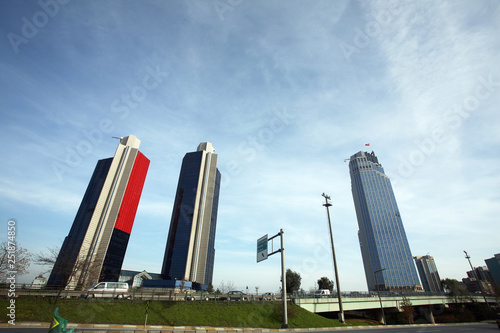 Photography Skyscrapers in Istanbul, Turkey.