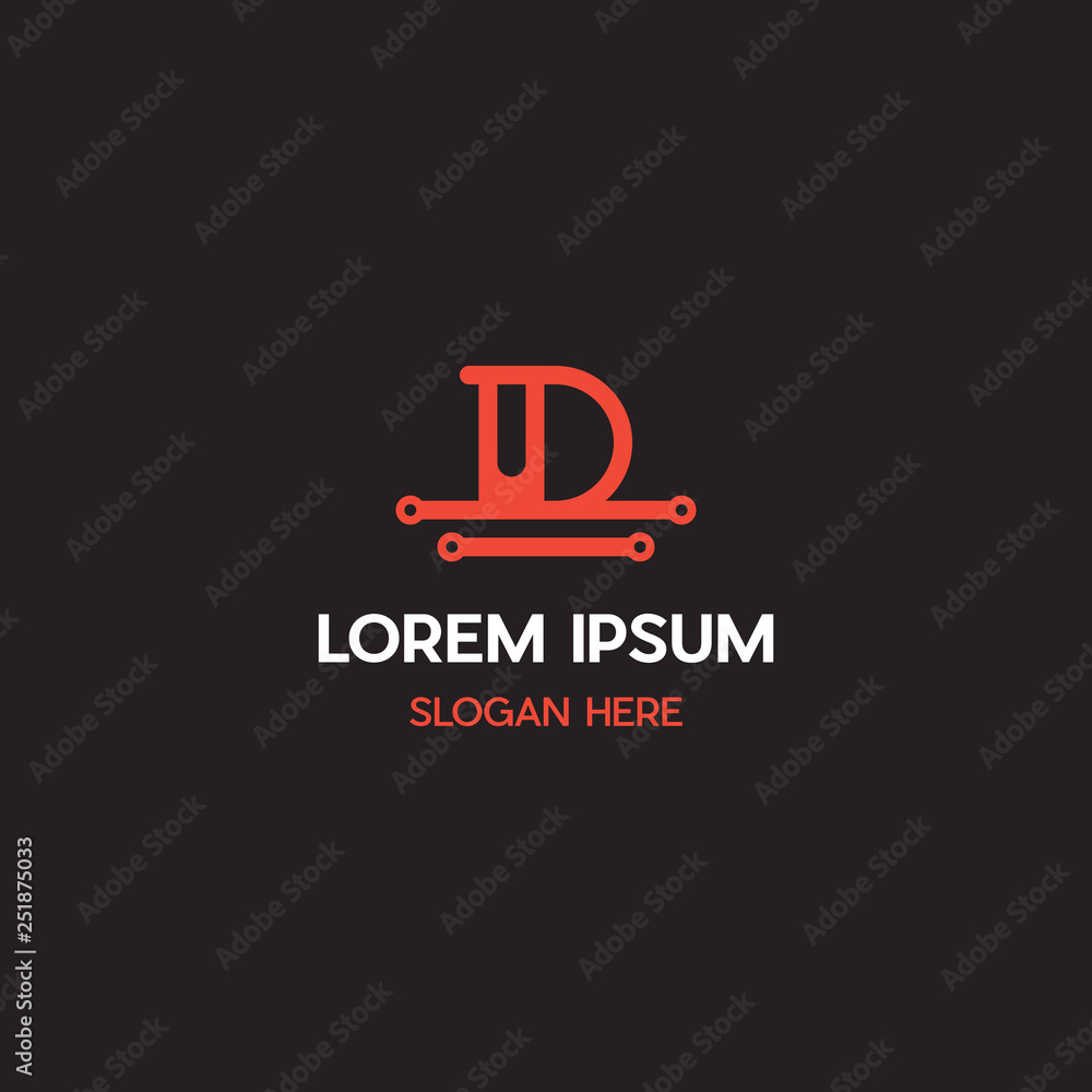 Letter D Technology Business Vector Logo Design Letter D Technology Business Vector Logo Design