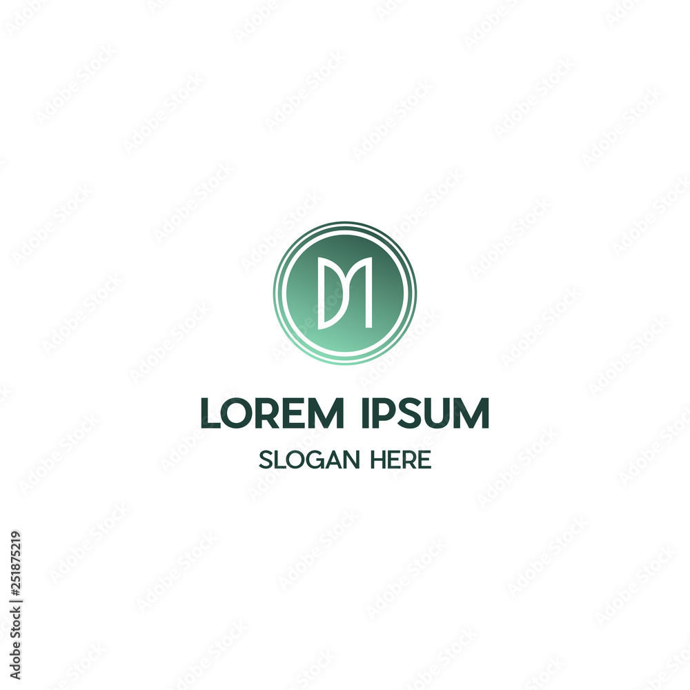 Letter DM Business Vector Logo Design Letter DM Business Vector Logo Design