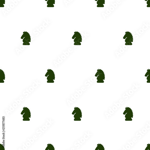 Chess knight piece pattern