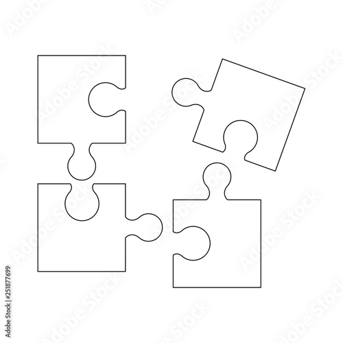 Puzzel of the icons good game skill