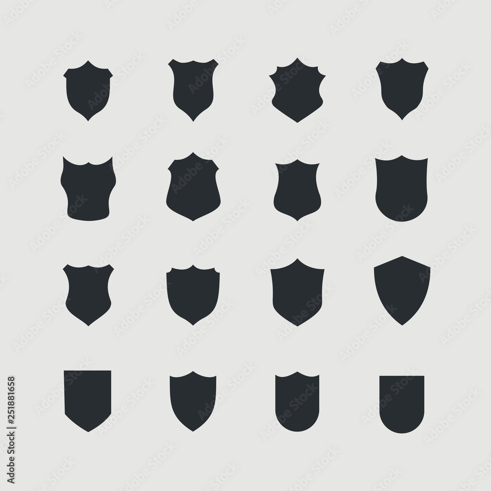 collection of shields logo
