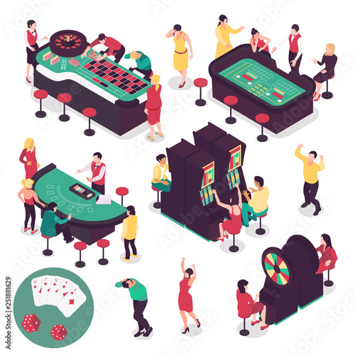 Casino Isometric Set