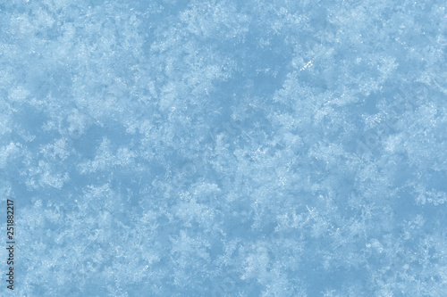 background of fresh snow texture in blue tone © Nana_studio