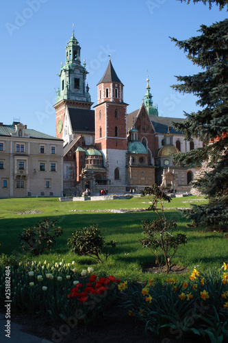 Obraz na płótnie Spring in Krakow (Wawel), Poland w salonie